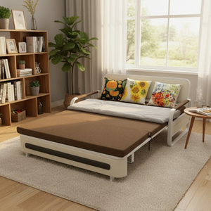 Canapé-lit pliant de luxe Matériau en cuir ou en tissu Canapé-lit pliable facile à installer OEM Vietnam lits pliables pour adultes - Product Image 6