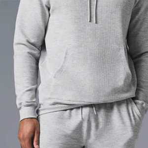 2026 Customize Plain <b>Grey</b> Color <b>Men's</b> <b>Hoodies</b> 100% Cotton Fabric Kangaroo Pockets Drop Shoulder Plus Size <b>Hoodies</b> For Winter Use - Product Image 4
