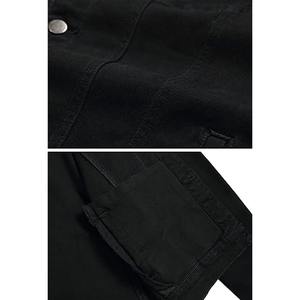 Vente en gros de veste en jean 2025 pour hommes à bas prix respirant veste en jean avec logo personnalisé pour hommes Service OEM - Product Image 4