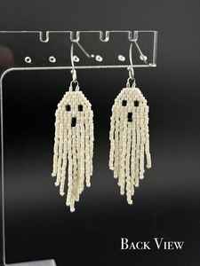 ต่างหูลูกปัดแก้วทันสมัยที่มีดีไซน์สีเทอร์ควอยซ์และขอบเครื่องประดับที่เป็นเอกลักษณ์ของขวัญจากงานหัตถกรรม - Product Image 2