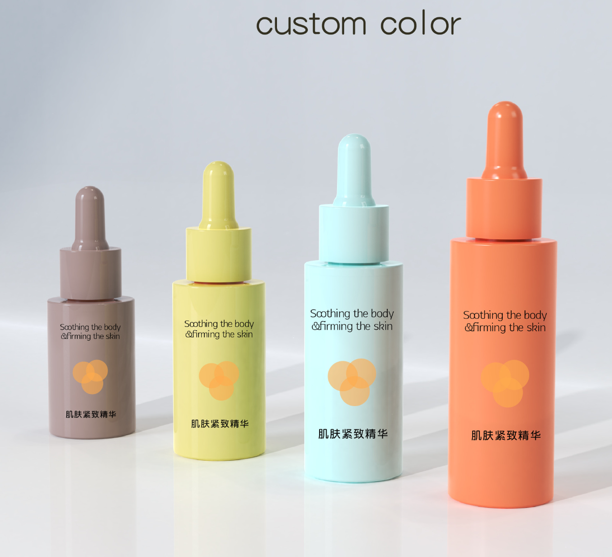 Custom logo Empty Clear Thick Glass Dropper Bottles for Skincare Serums Oils 30ml 50ml 20ml 40ml Cosmetic Bottles