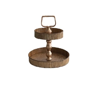 Nouvelle vente vente support à gâteau en métal forme arrondie à la main support à gâteau décoratif indien élégant support à gâteau en métal - Product Image 6