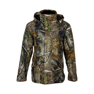 Combinaison tactique de chasse en toile imprimée camouflage Woodland, équipement d'hiver durable pour l'entraînement et la chasse des hommes - Product Image 2
