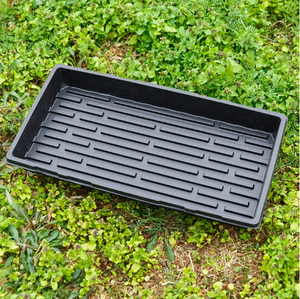 ถาดเพาะเมล็ดไมโครกรีนสีดำแบบแบนสำหรับขายส่ง ถาดปลูกพืชไฮโดรโปนิกส์แบบมีรู ทำจากพลาสติกโพลีเรซิน แข็งแรง ทนทาน ย่อยสลายได้ทางชีวภาพ - Product Image 6