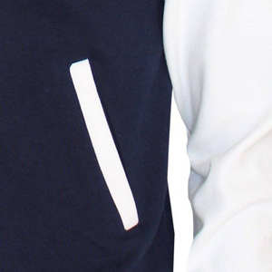 Custom Men's Wool Letterman Varsity Jacket <b>Stand</b> Collar Front Logo College Baseball Printing DDP Shipping - Product Image 3