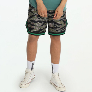 Short de survêtement en maille de coton de haute qualité respirant Streetwear Gym Sports Style camouflage avec logo personnalisé cordon de serrage hommes Shorts décontractés - Product Image 3