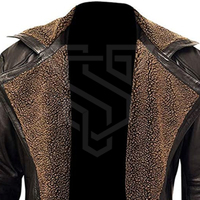 Manteau d'hiver chaud en cuir pour hommes Fabricant de manteau en cuir trench pour hommes Prix de vente entier Bon matériel
