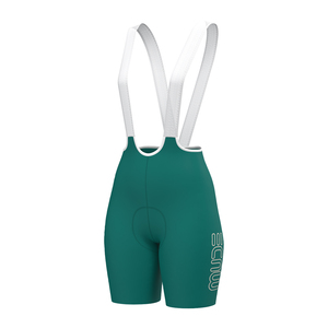 Cuissard de cyclisme pour femme CUBE - Vert turquoise aérien, Spandex/Nylon, séchage rapide, ajusté, grandes tailles, vêtements de sport personnalisés - Product Image 1