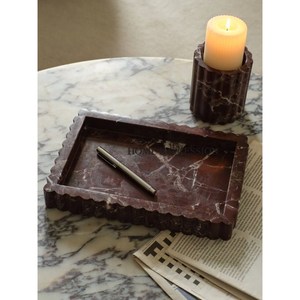 Mantel Individual para el hogar, bandeja para servir alimentos de mármol Natural, forma personalizada, tamaño no tóxico, uso moderno para fiestas, vajilla, postre decorativo - Product Image 3