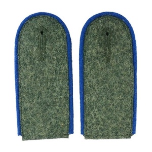 OEM ODM Field Grey Shoulder Boards with Cornflower Blue Piping Premium Embroidered Officer Duty Uniform Epaulettes - Product Image 1