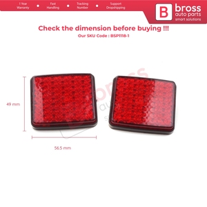 BSP1118-1 2 Piezas Reflector de Parachoques Trasero 1348401080 para Doblo Ducato Boxer Jumper Relay - Product Image 6
