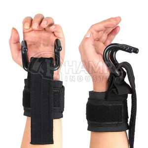 Neopreno ligero de alta calidad por encargo ganchos de levantamiento de pesas al por mayor - Product Image 2