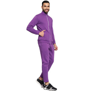 Conjunto Deportivo de 2 Piezas para Hombre, Informal, Cómodo, con Cremallera Completa, Cuello Alto, Diseño Atlético para Correr en Invierno, Ecológico - Product Image 4