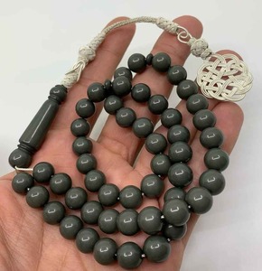 Rosario Musulmán de Piedras Naturales de Primera Calidad, 33 Cuentas de 10 mm, Pulsera con Cuentas, con Borla Separadora, Regalo para Ramadán - Product Image 4