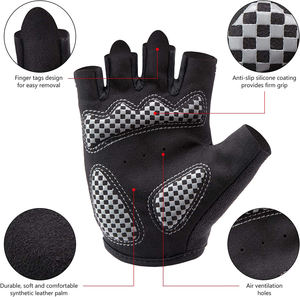 ถุงมือขี่จักรยานสำหรับเด็ก,ถุงมือปั่นจักรยานแบบครึ่งนิ้วแบบกำหนดเอง - Product Image 3