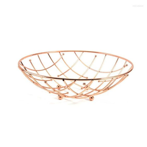 Metal Wire Fruit <b>Basket</b> Modern Round Shape Fruit <b>Storage</b> <b>Basket</b> for Kitchen Accessories Suppliers in Wholesaler Price - Product Image 2