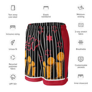 Pantalones cortos de malla de boxeo y fútbol atléticos de verano para hombre, pantalones de entrenamiento de secado rápido con cintura elástica y bolsillos - Product Image 6