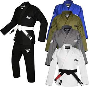 เครื่องแบบ BJJ GI Jiu Jitsu ผ้าฝ้าย100% สำหรับสวมใส่ศิลปะการต่อสู้สามารถปรับแต่งได้ - Product Image 1