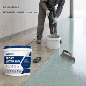 <span class=keywords><strong>Vernice</strong></span> Epossidica Bicomponente Industriale <span class=keywords><strong>per</strong></span> Pavimenti, Autolivellante con Sabbia Colorata, Asciugatura Rapida, Durevole, Effetto <span class=keywords><strong>Marmo</strong></span> <span class=keywords><strong>per</strong></span> Rivestimenti - Product Image 4