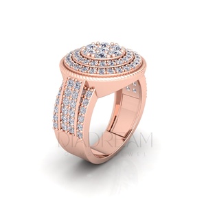 แหวนเพชรปาร์ตี้แต่งงานสีเงินสเตอร์ลิง925พรีเมี่ยมสไตล์คลาสสิกประดับเพชรโมอิสใสสำหรับวันครบรอบ - Product Image 6