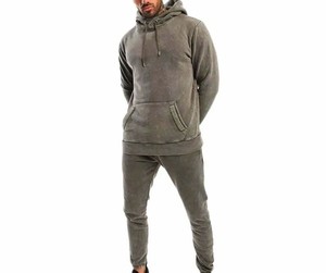 Survêtement pour homme à prix ajustable, délavé à l'acide, anti-rides, respirant, léger, entièrement personnalisable - Product Image 1