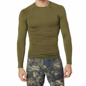 <b>Men's</b> Long Sleeve Compression Rash Guard with Custom Logo Breathable Feature for Wholesale Price - Product Image 1