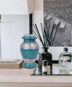 Keepsake Embrace Angle Preying Cremation <b>Urns</b> High Quality Classic Shape Metal Small Keepsake Made India - Product Image 6