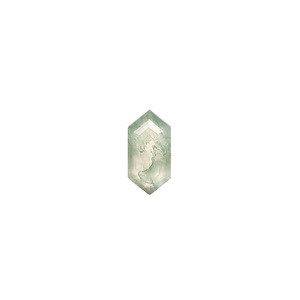 "Moss Agate Hexagon Cut 10x5mm 1,20 Cts Cuentas sueltas de piedras preciosas para la fabricación de joyas" - Product Image 6