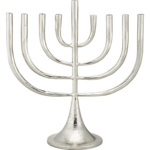 Modern Silver Plated Hanukkah Menorah 9 <b>Branch</b> Candle Holder Religious Festival Of <b>Lights</b> Candelabrum For Home Decor - Product Image 6