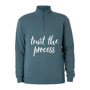 Sweat-shirt à quart de fermeture éclair en coton doux pour hommes adultes col montant chaud plus épais taille XS sweat-shirt pour hommes - Product Image 2