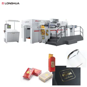 300 Ton High-Speed Automatische Folie Hot Stamping Machine Leverancier Longhua Box Maken Stansapparatuur