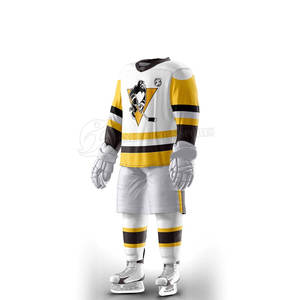 Uniforme de Hockey sobre Hielo Unisex de Calidad Superior, Hecho a Medida, 100% Poliéster, Jersey Deportivo para Equipo, Conjunto de Entrenamiento de Invierno, Impresión Digital - Product Image 3