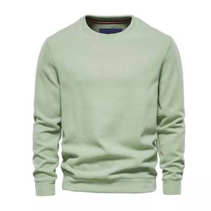 100% algodón polar Color sólido básico ropa de calle estilo clásico de invierno hombres sudadera logotipo personalizado sudaderas de alta calidad - Product Image 3