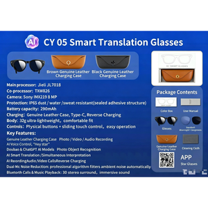 Lentes Inteligentes CY05 con Cámara HD de 8MP, Grabación de Video 1080P, Asistente de IA, Cámara Dual, Marco Metálico, Resistencia al Agua IPX4 - Product Image 6