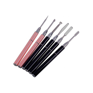 Outil professionnel d'art des ongles Poussoir à cuticules coloré durable double face - Product Image 2