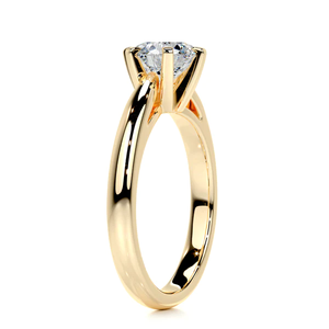 Anillo de Compromiso con Diamante Cultivado en Laboratorio de 1.02 Ct, Oro Amarillo de 14K, Estilo Bohemio, Certificado IGI, Corte Brillante - Product Image 2