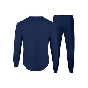 ชุดวอร์มมีฮู้ดสำหรับผู้ชายชุดวิ่งจ๊อกกิ้งกางเกงสองชิ้น - Product Image 4