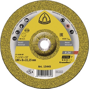 KLINGSPOR 24 Extra D150xS6mm Disco de Pulir de Acero con Orificio Descentrado de 22.23mm, Paquete de 2, Tamaño 10 - Product Image 1