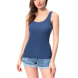 Chaleco ajustado elástico de punto de verano para mujer, sin mangas, ligero, adecuado para deportes, informal, cómodo, camiseta sin mangas, proveedor de BD - Product Image 1