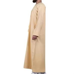 Jubba Thobe pour hommes de la meilleure qualité, nouveau style, vêtements islamiques, vente en gros d'usine, respirant, grande taille, robe musulmane Juba pour garçons et hommes - Product Image 5