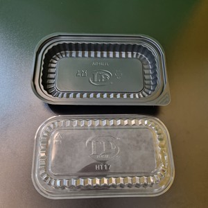 Factory Disposable Plastic Food Container 1-2-4 <b>Compartments</b> with Lid Black Color Take Away <b>Lunch</b> <b>Box</b> Made in Vietnam - Product Image 1