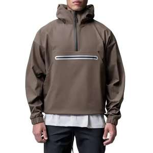 Chaqueta Cortavientos Impermeable Informal de Otoño, Sudadera con Capucha Lisa Extra Grande para Hombre, Ropa Deportiva, Chaquetas con Capucha para Hombre - Product Image 4