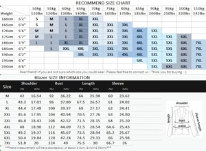 เสื้อเบลเซอร์ผู้ชายสไตล์อิตาลีแบบกระดุมสองแถว ไซส์ใหญ่พิเศษ 7XL แฟชั่นธุรกิจลำลอง ผ้าขนสัตว์ สำหรับงานแต่งงาน ชุดทำงานออฟฟิศ - Product Image 6
