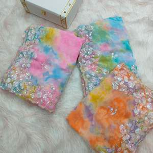 Nouveau dernier tissu Georgette en mousseline de soie avec broderie de séquence - Product Image 6