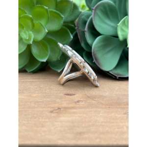 Bague Eddie Secatero Wild Horse & Sterling Silver Cluster, taille 8, avec pierre naturelle sertie clos, bague statement pour usage quotidien - Product Image 5