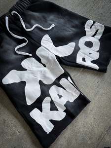 Pantalones Cortos de Verano para Hombre GUCHA SPORTS, Estilo Vintage, Lavado Ácido, Tejido Francés, con Cordón Ajustable, de Secado Rápido y Bajo Deshilachado, Estilo Urbano - Product Image 2