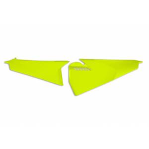 Husqvarna TE 150 2020-2023 pannelli laterali giallo fluorescente con parte superiore ventilata accessori moto - Product Image 1
