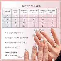 Press-on nagels MAGLFELL handgemaakte amandelvormige nepnagels, 3D wit parelmoer design voor bruiloften, 10 stuks herbruikbare acryl nageltips
