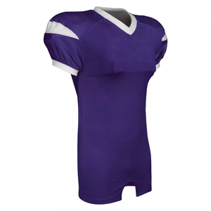 Camisetas cortas personalizables de fútbol americano, secado rápido, malla de poliéster, transpirable, transferencia de calor, uniforme de equipo impreso, venta al por mayor - Product Image 6