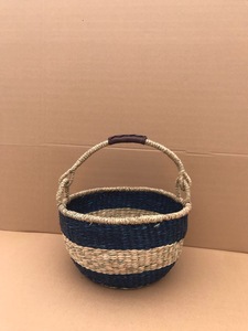 Vietnam Craft Summer Seagrass Bolga Basket Precio competitivo PC Market Basket para almacenamiento en el hogar al por mayor - Product Image 2